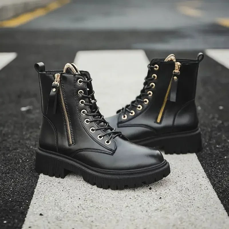 Chaussures de moto vintage pour femme