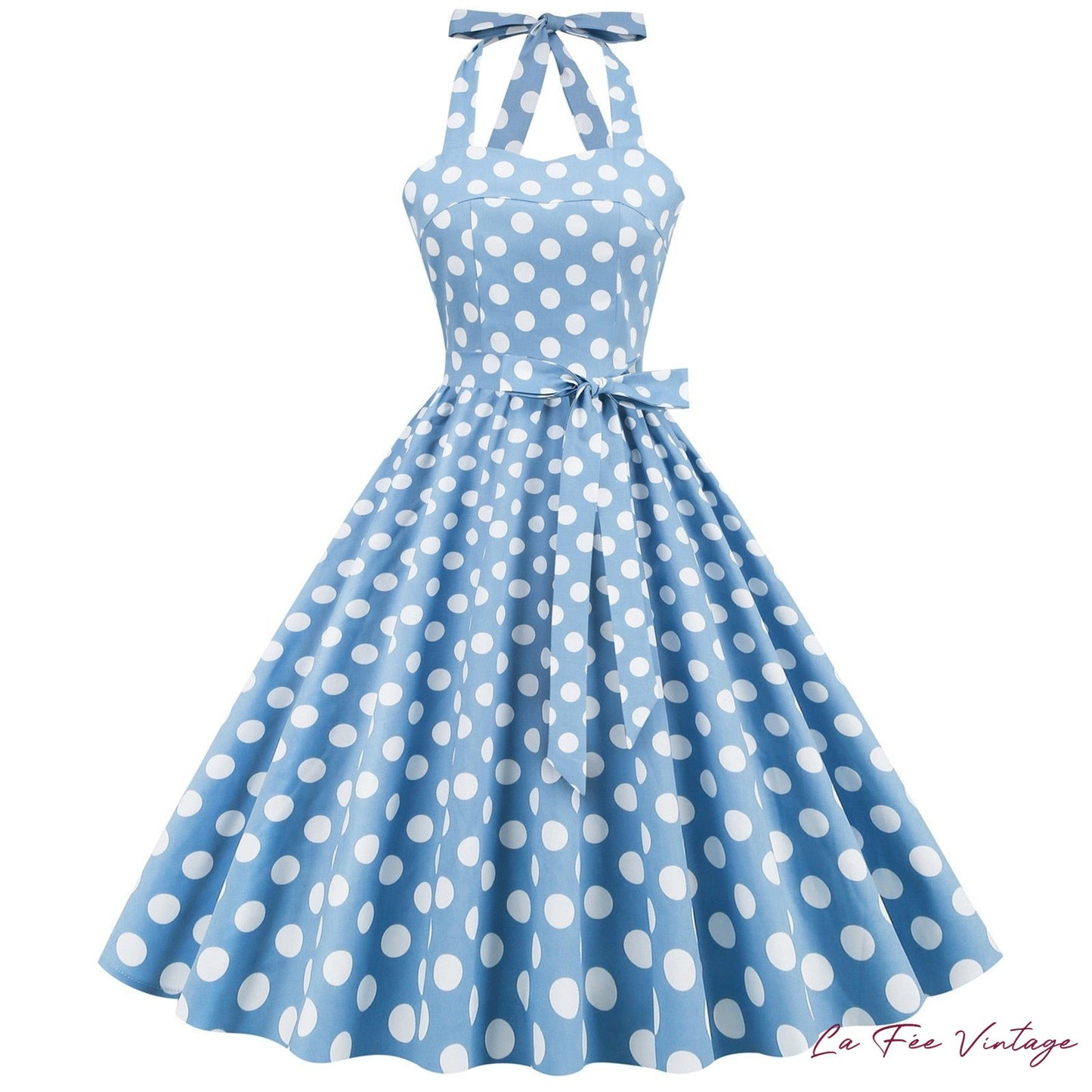 Robe d'été pin up à pois