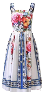 Robe vintage Motif Design | Année 40