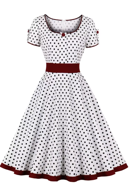 Robe vichy année 60