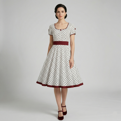 Robe vichy année 60