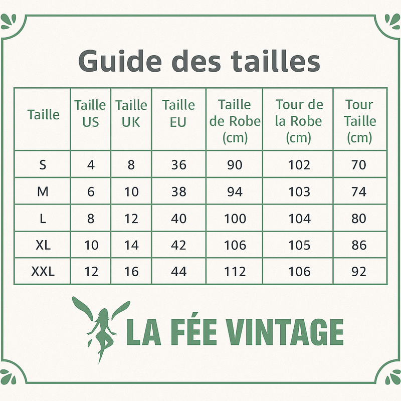 Grille des tailles
