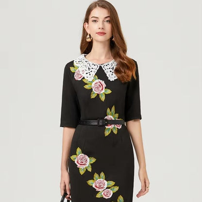 Robe fleurie années 40