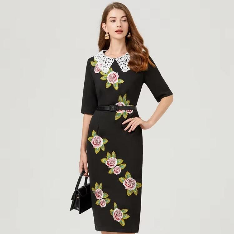 Robe fleurie années 40