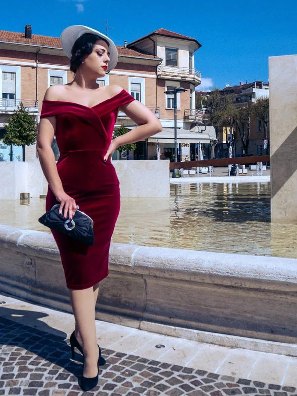 Robe rouge année 60