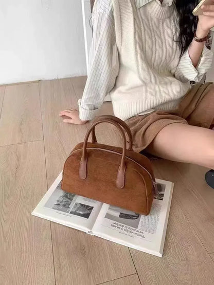 Sac à main style "cuir marron vintage"