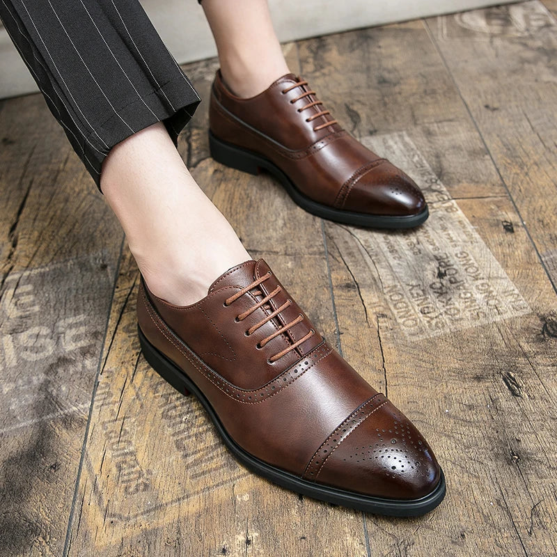Chaussures Richelieu marron pour homme