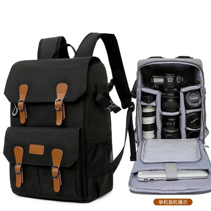 Sac à dos vintage pour appareil photo