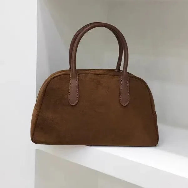 Sac à main style "cuir marron vintage"