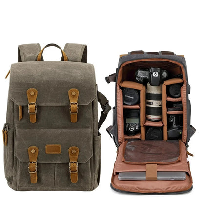 Sac à dos vintage pour appareil photo