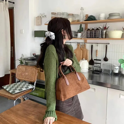 Sac à main style "cuir marron vintage"