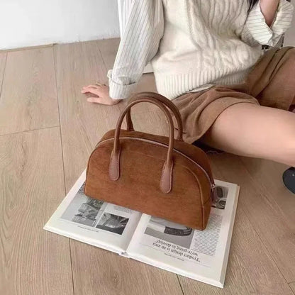 Sac à main style "cuir marron vintage"