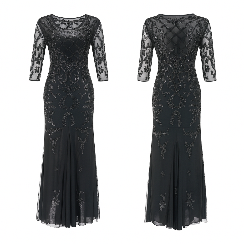 Robe années 20 longue