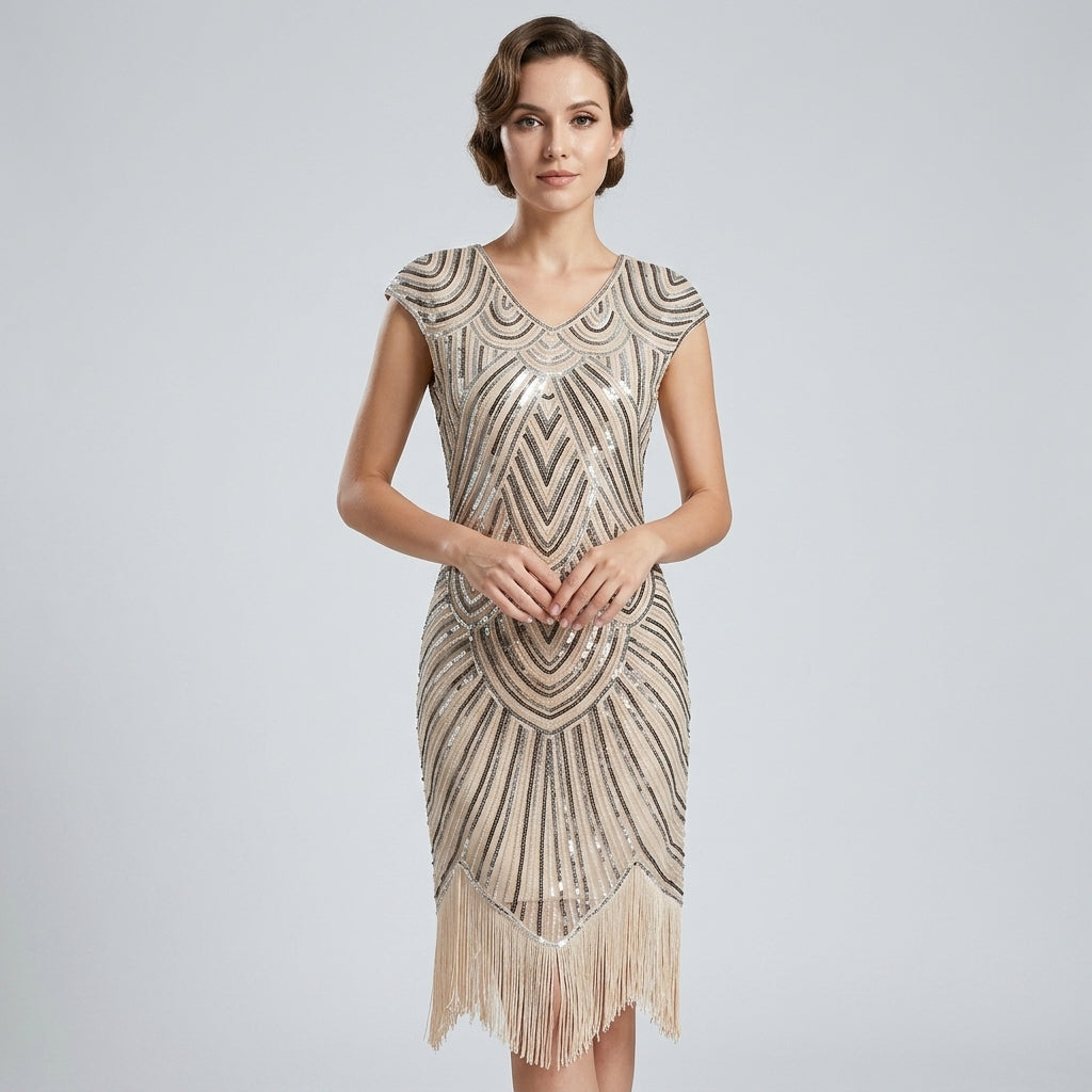 Robe Gatsby Flapper grande taille années 20