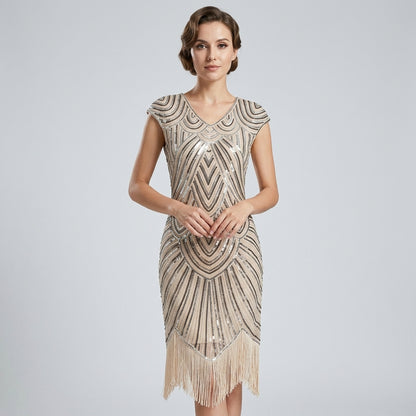 Robe Gatsby Flapper grande taille années 20