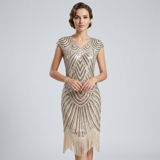 Robe Gatsby Flapper grande taille années 20