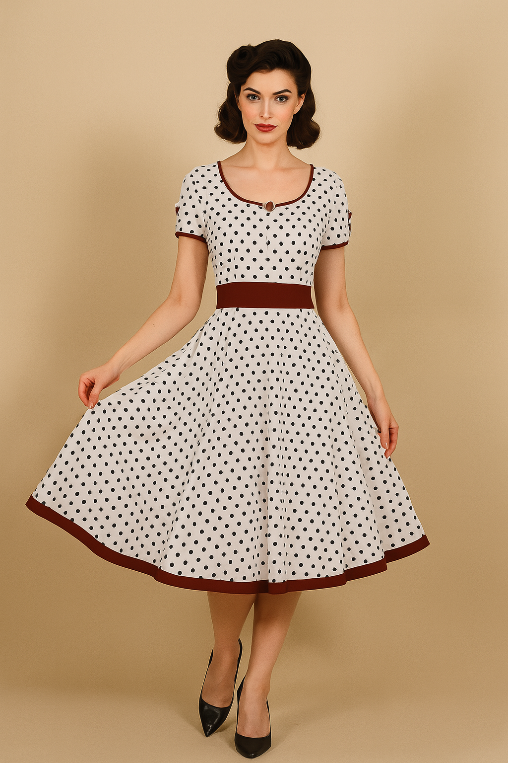 Robe vichy année 60