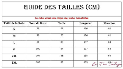 Robe Année 40 Imprimé Saumon Manches Longues