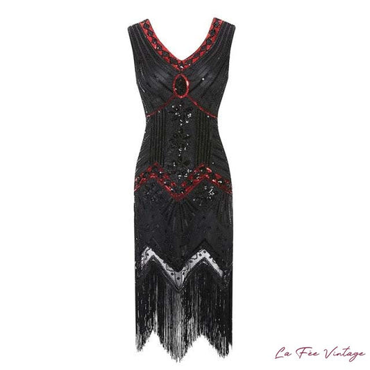 Robe de soirée style Gatsby années 20