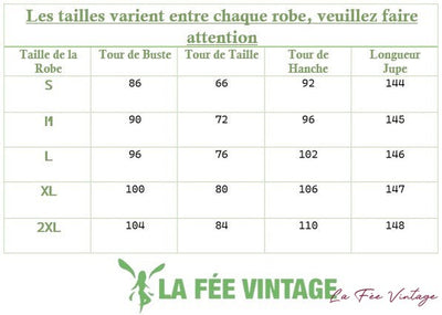 Guide taille robe années 20