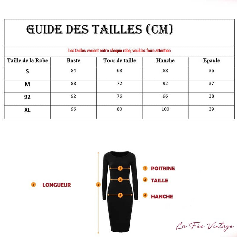 Robe années 40 chic