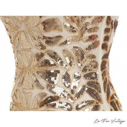 Robe Beige pour Mariage année 20