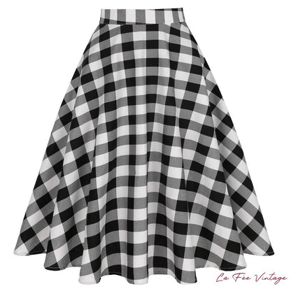 Jupe vichy style années 60