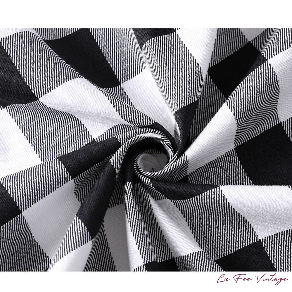 Jupe vichy style années 60