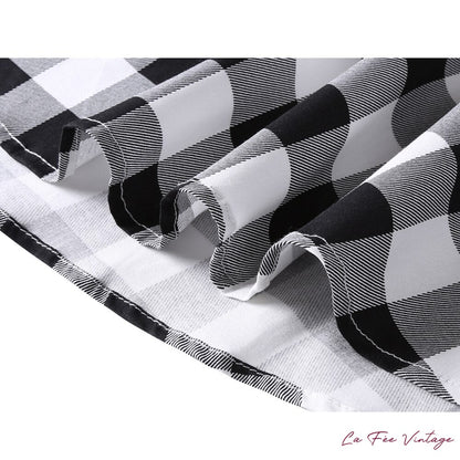 Jupe vichy style années 60