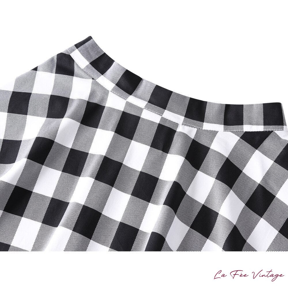 Jupe vichy style années 60