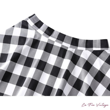 Jupe vichy style années 60