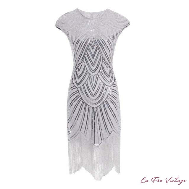 Robe Charleston Blanche Sans Manche