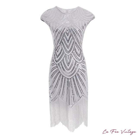 Robe Charleston Blanche Sans Manche
