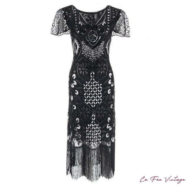Robe à Perles et Franges des Années 20
