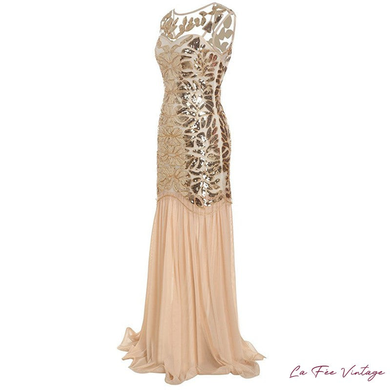 Robe Beige pour Mariage année 20