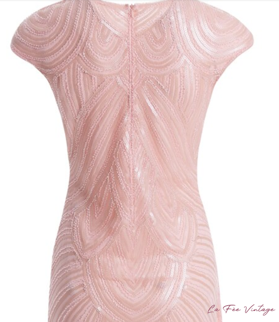 Robe Rose Années 20