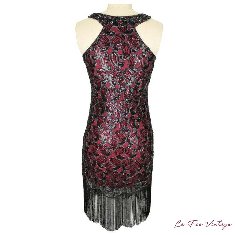 Robe Bustier Rouge Années 20