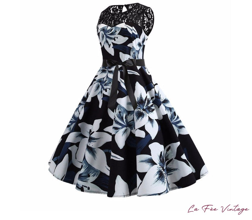 Robe Imprimé Fleurs | Année 60