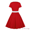 Robe année 60 rouge