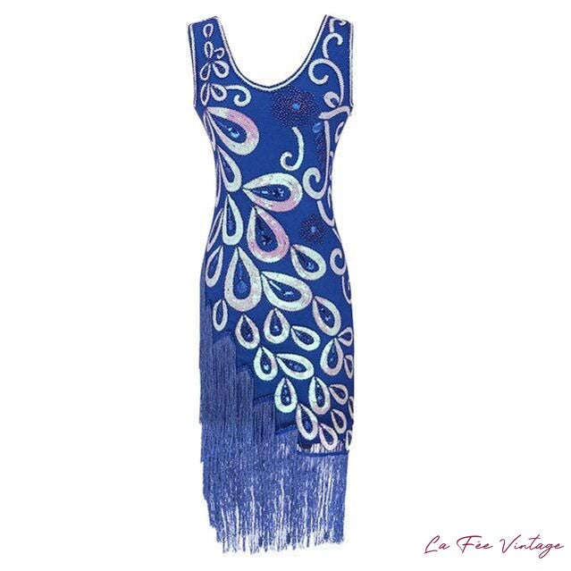 Robe à fleurs années 20