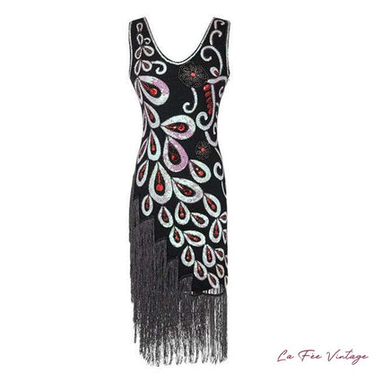 Robe à fleurs années 20