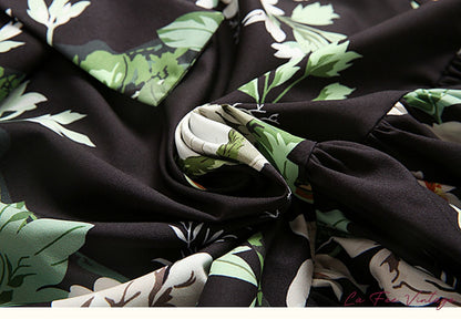 Robe Années 40 Imprimé Fleurs