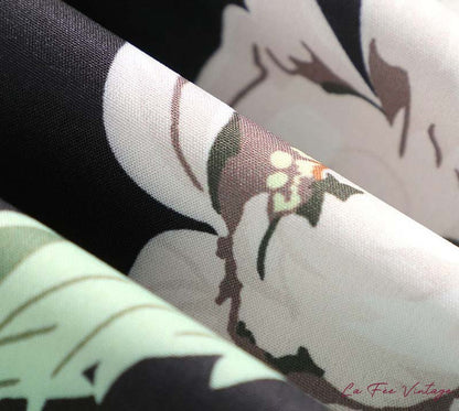 Robe Années 40 Imprimé Fleurs