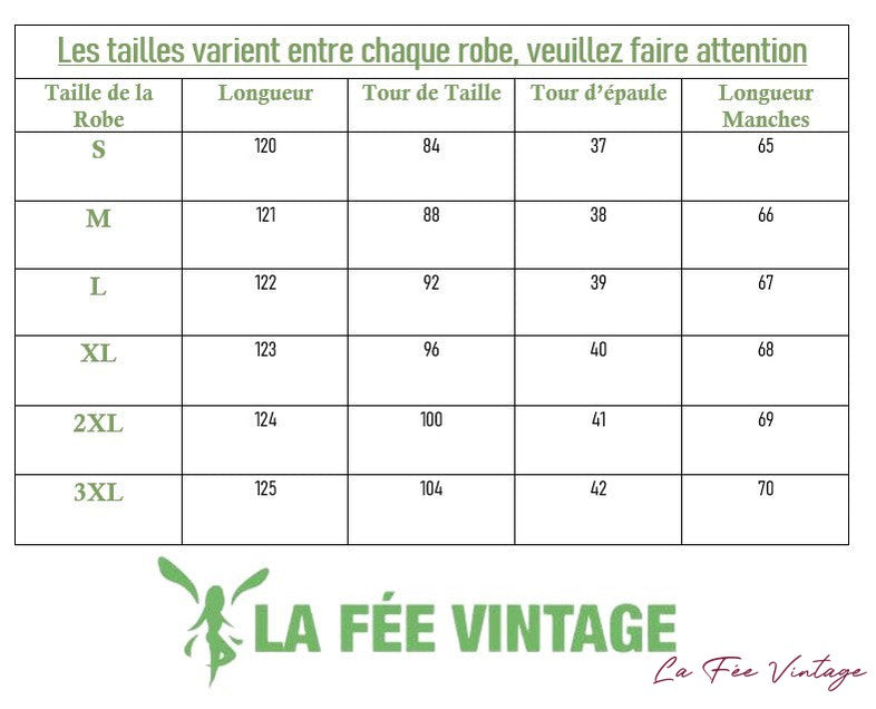 Robe années 40 grande taille