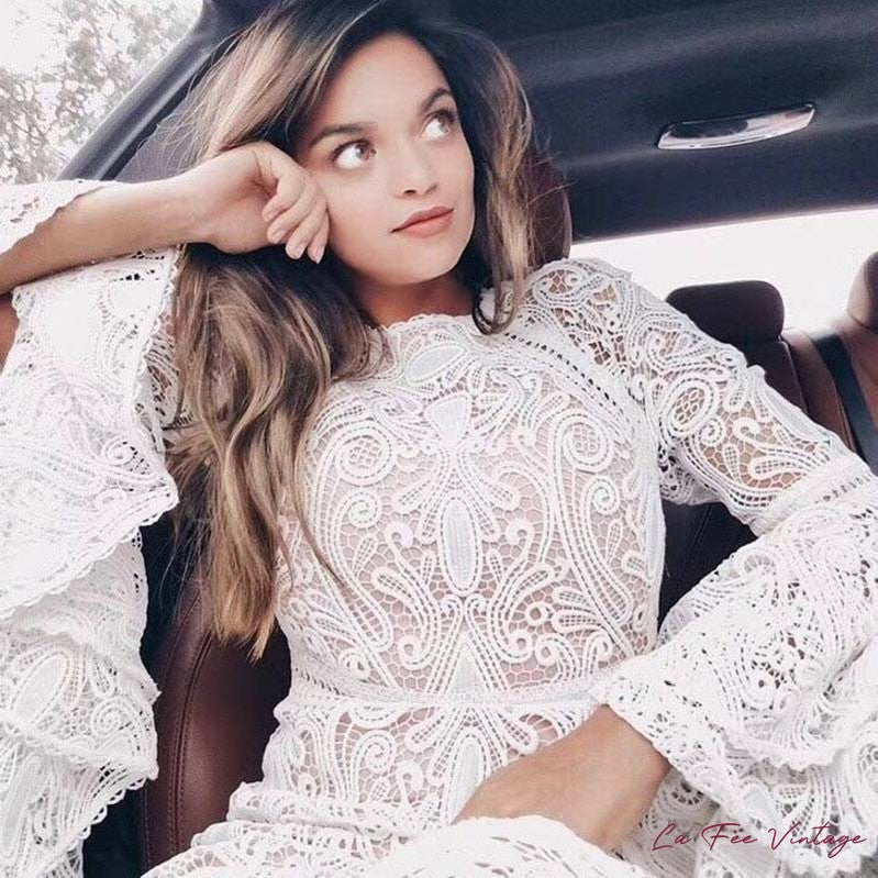 Robe années 40 grande taille