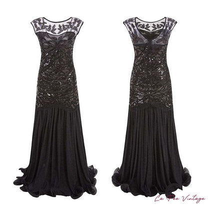 Robe de mariée noire années 20