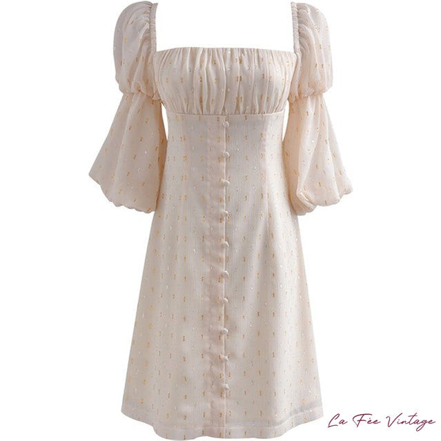 Robe de Mariée Beige | Année 60