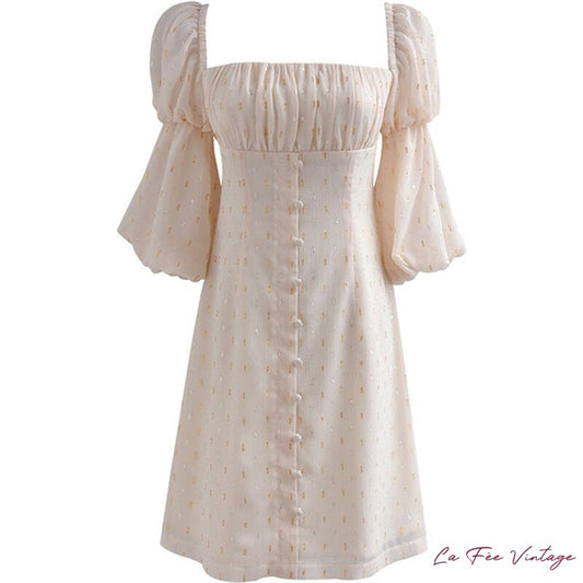 Robe de Mariée Beige | Année 60