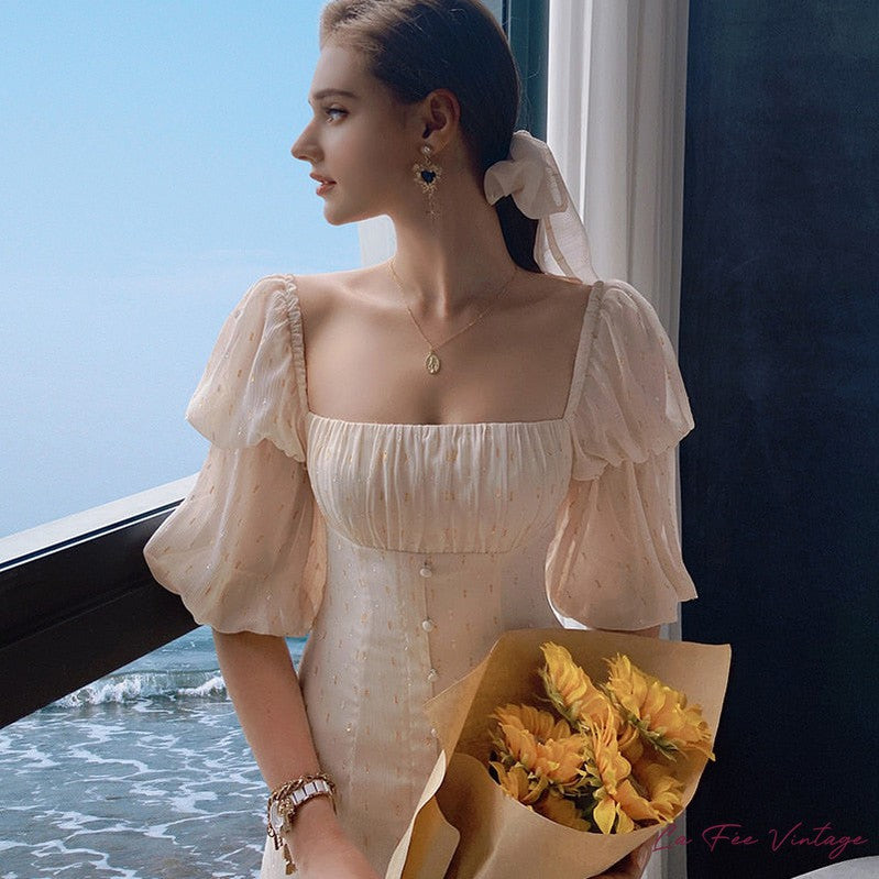 Robe de Mariée Beige | Année 60