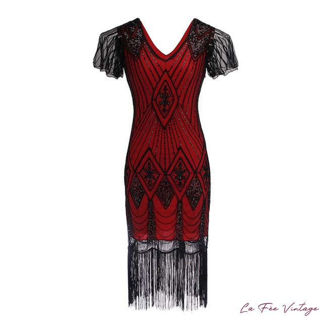 Robe Charleston Nuances Dorées | Année 20 | Grande Taille